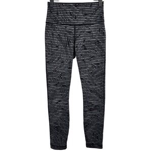Lululemon‎ Leggings Womens 2 High Rise Patterned Yoga Gym Athletic Pant